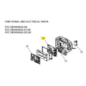 Placa electrónica inverter unidad exterior Mitsubishi Electric PUZ-ZM100VKA2.UK