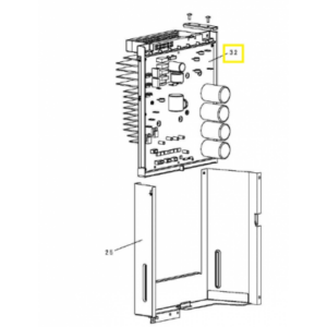 Placa electrónica inverter unidad exterior PANASONIC U-125PEY1E5