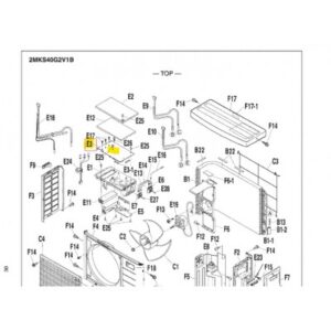 Placa control unidad exterior DAIKIN 2MKS40G2V1B