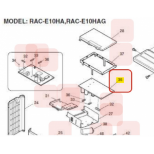 Placa electrónica unidad exterior HITACHI RAC-E10HA