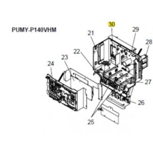 Placa filtro activo exterior MITSUBISHI ELECTRIC modelo PUMY-P140VHM