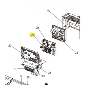 Placa filtro de ruido exterior MITSUBISHI ELECTRIC modelo PUHZ-P250YKAR1.UK