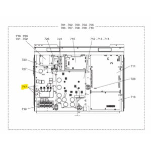 Placa filtro de ruido exterior MITSUBISHI ELECTRIC modelo PURY-EP250YLM-A1