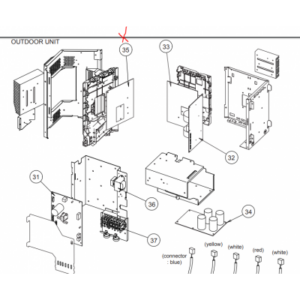 Placa inverter exterior FUJITSU AOYG45LATT 9AGF05638