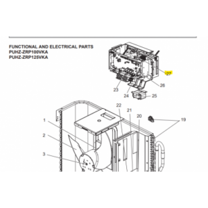 Placa inverter exterior MITSUBISHI ELECTRIC modelo PUHZ-ZRP100VKA 411656