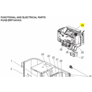 Placa inverter exterior MITSUBISHI ELECTRIC modelo PUHZ-ZRP140VKA 411656