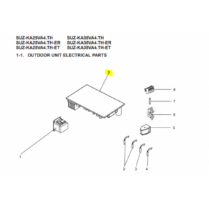 Placa inverter exterior MITSUBISHI ELECTRIC modelo SUZ-KA35VA4.TH