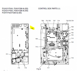 PLACA INVERTER unidad exterior MITSUBISHI ELECTRIC PUHY-P350YGM-A