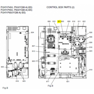 Placa IPM POWER MODULE unidad exterior MITSUBISHI ELECTRIC PUHY-P450YGM-A