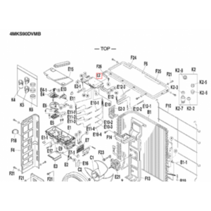 Placa P.C.B control exterior DAIKIN modelo 4MKS58BVMB