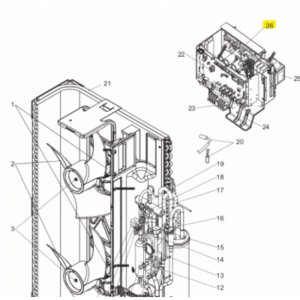 Placa potencia inverter exterior MITSUBISHI ELECTRIC modelo MXZ-8B140VA