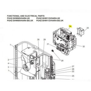 Placa potencia inverter unidad exterior MITSUBISHI ELECTRIC modelo PUHZ-SHW112VHAR4.UK S70 E31 313