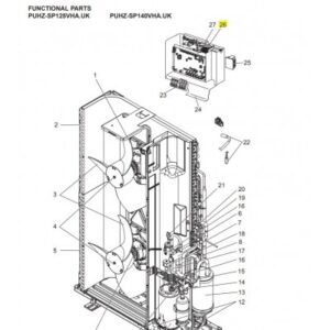 Placa potencia inverter unidad exterior MITSUBISHI ELECTRIC modelo PUHZ-SP125VHA.UK