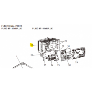 Placa potencia inverter unidad exterior MITSUBISHI ELECTRIC modelo PUHZ-SP140YHA.UK