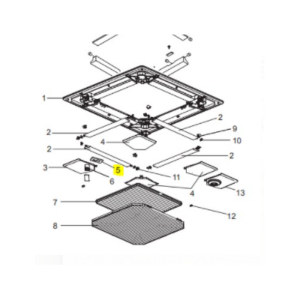 PLACA RECEPTORA DE SEÑAL UNIDAD INTERIOR CASSETTE MITSUBISHI ELECTRIC PLA-RP100BA2.UK