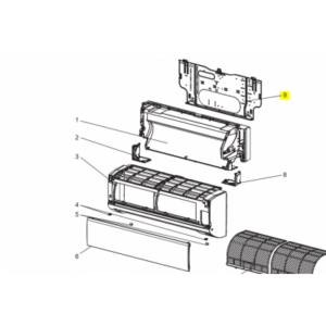 PLANCHA DE FIJACIÓN SPLIT MISTUBISHI ELECTRIC MSZ-HR42VF-E1 E12 J98 970