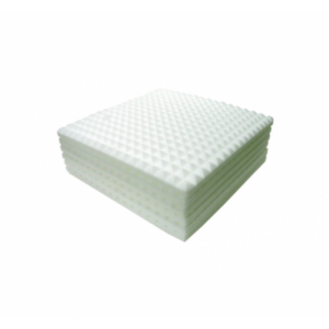 Plancha piramidal ignífuga de espuma de melamina BASOTEC-40/25 (Paquete de 8 planchas)