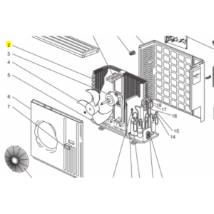 RADIADOR CONDENSADOR UNIDAD EXTERIOR MITSUBISHI ELECTRIC modelo SUZ-KA71VA.TH 204967 E12853630