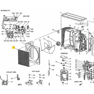 REJILLA UNIDAD EXTERIOR DAIKIN MY56DA7V1