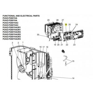 Resistor unidad exterior MITSUBISHI ELECTRIC modelo PUHZ-P250YHA