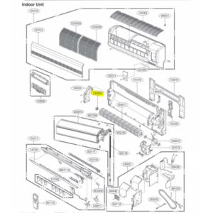 Rodete para ventilador unidad interior LG modelo S12AM N41G (ASNW1264GG1)