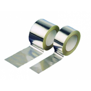 Rollo cinta adhesiva de aluminio puro 50mm x 50mts color aluminio