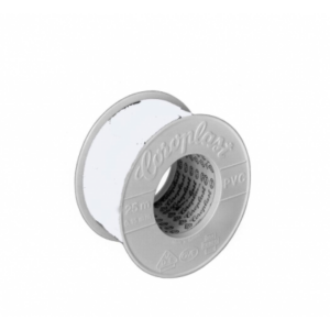 Rollo cinta auto-adhesiva COROPLAST 302 blanca de 25 m x 25 mm