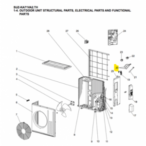 Sondas unidad exterior MITSUBISHI ELECTRIC modelo SUZ-KA71VA2.TH