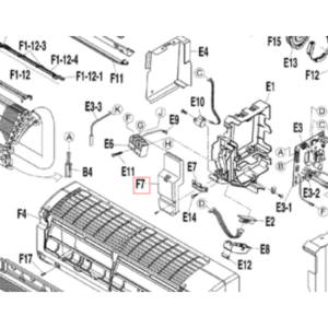 Tapa de conexiones Split interior DAIKIN ATX25J2V1B