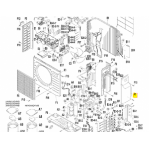 Tapa de servicio unidad exterior DAIKIN 2MXS50H2V1B