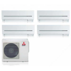 UNIDAD EXTERIOR MITSUBISHI 4x1 MXZ-4F72VF + 3 UD SPLIT MSZ-AY15VGK(P) + 1UD MSZ-AY25VGK(P) CON PLASMA QUAD CONNECT